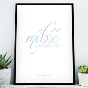 Holograficzny plakat MIO prezent na lub cywilny