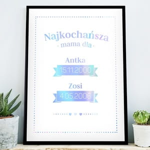 Plakat z uszlachetnieniem NASZA MAMA holo