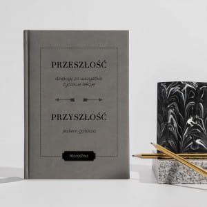 Planner bez dat ksikowy PREZENT IMIENINOWY szary