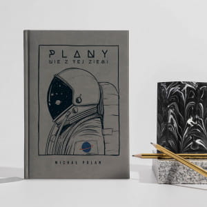 Planner bez dat personalizowany szary PLANY NIE Z TEJ ZIEMI