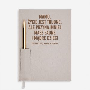 Planner z dugopisem ADNE I MDRE praktyczny prezent dla mamy planer dla kobiety prezent na dzie matki