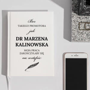 Planner ksikowy biay PODZIKOWANIE DLA PROMOTORA