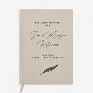 Planner ksikowy PODZIKOWANIE DLA PROMOTORA