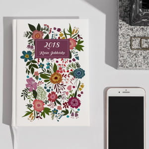 Planner personalizowany KWIECISTY prezent dla siostry