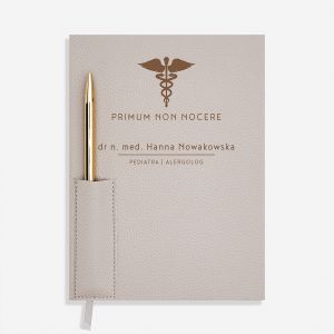 Planner z dugopisem PREZENT DLA LEKARKI elegancki notes damski prezent dla pielgniarki