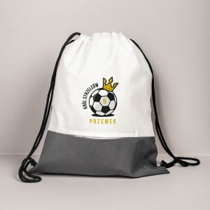 Plecak z imieniem dziecka KRÓL STRZELCÓW prezent dla piłkarza