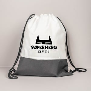 Plecak do przedszkola z imieniem SUPERHERO prezent dla chłopca