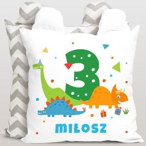 Poduszka dla 3 latka DINOZAURY