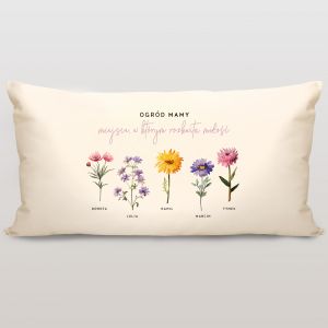 Poduszka dla mamy OGR�D MAMY prezent od dzieci prezent dla mamy na urodziny dzie� mamy dzie� matki