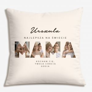 Poduszka dla mamy ze zdj�ciami NAJLEPSZA MAMA prezent dla mamy prezent na dzie� mamy upominek dla mamy