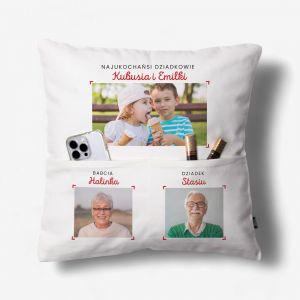Poduszka NA DZIE BABCI I DZIADKA