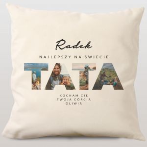 Poduszka na Dzie Taty NAJLEPSZY TATA prezent dla taty prezent na dzie taty poduszka dla taty