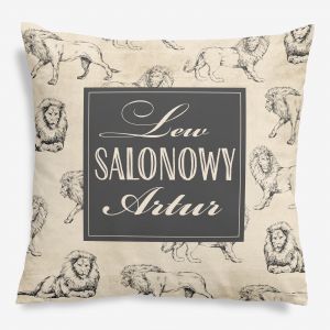 Poduszka z imieniem LEW SALONOWY