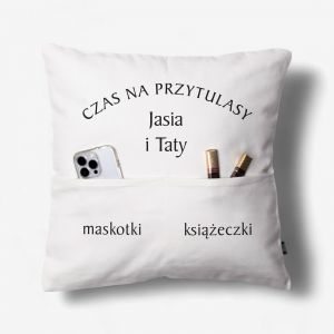 Poduszka z kieszeniami WSPLNY CZAS prezent dla ojca i syna