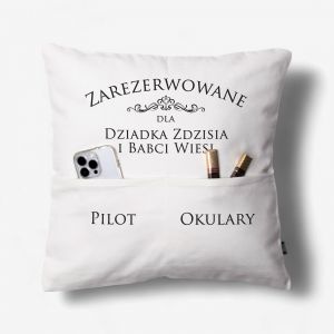 Poduszka z kieszeniami WSPLNY PREZENT DLA DZIADKW
