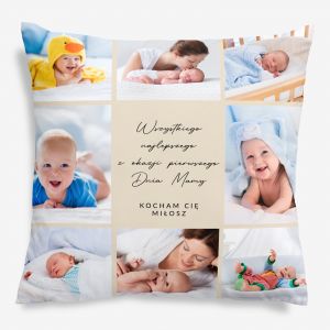 Poduszka z w�asnymi zdj�ciami KOLA� prezent na pierwszy Dzie� Mamy