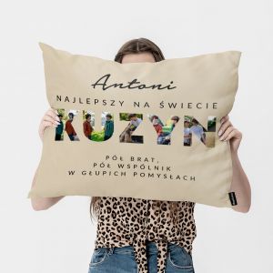Du�a poduszka ze zdj�ciami POMYS� NA PREZENT DLA KUZYNA
