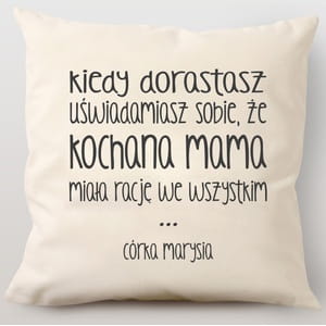 Poduszka dla mamy KOCHANA MAMA