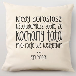 Poduszka dla taty KOCHANY TATA