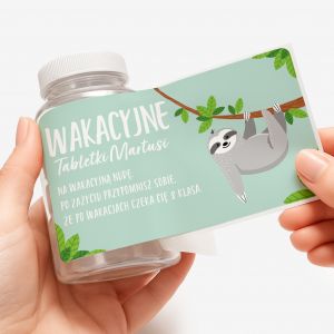 Zestaw cukierk�w mi�towych z etykiet� do personalizacji - dla nauczyciela prezent na dzie� nauczyciela