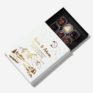 Pralinki ze zoceniem dla MODEJ PARY prezent lubny dla podrnikw czekoladki na lub prezent na lub