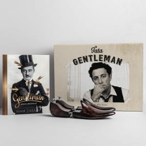 Prawidła do butów i książka Gentleman PREZENT DLA TATY ze zdjęciem