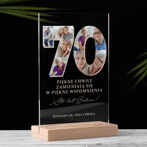 Personalizowana STATUETKA NA 70 URODZINY