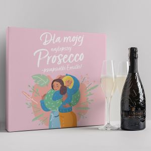 Prosecco z kieliszkami PREZENT DLA PRZYJACIӣKI