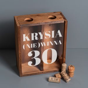 Pudeko na korki od wina PREZENT NA 30 URODZINY PRZYJACIӣKI