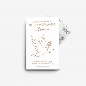 Pude�ko na pieni�dze z grawerem PAMI�TKA BIERZMOWANIA pami�tka bierzmowania prezent na bierzmowanie