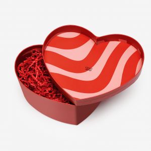 Pudeko w ksztacie serca - opakowanie na prezent