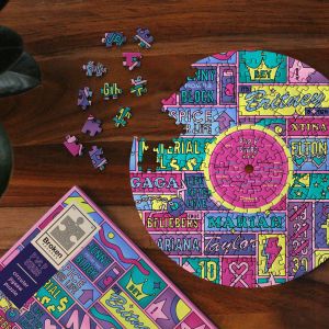 Pop Star PUZZLE w ksztacie pyty winylowej