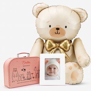 Ramka i balon w kuferku PREZENT DLA PRZYSZ�EJ MAMY zestaw prezentowy dla przysz�ej mamy