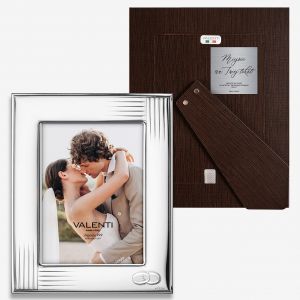 Posrebrzana ramka na zdj�cia TW�J TEKST prezent na �lub