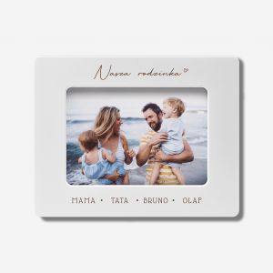 Ramka personalizowana PREZENT DO NOWEGO DOMU dla rodziny