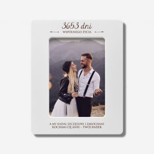 Personalizowana ramka fotograficzna ROMANTYCZNY PREZENT NA ROCZNIC LUBU