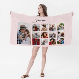 Personalizowany ręcznik dla dziewczyny KOLAŻ