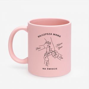 R�owy kubek na Dzie� Matki NAJLEPSZA MAMA kubek dla mamy prezent dla mamy dzie� mamy upominek dla mamy