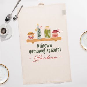 cierka personalizowana KRLOWA DOMOWEJ SPIARNI praktyczny prezent do kuchni