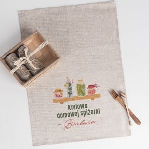 cierki kuchenne na prezent KRLOWA DOMOWEJ SPIARNI