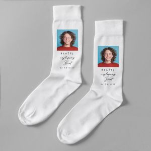 Skarpetki DLA BRATA ze zdjciem 42-45 prezent dla brata skarpety na prezent prezent dla brata na urodziny