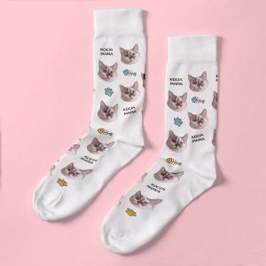 Personalizowane skarpetki KOCIA MAMA