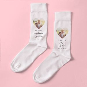 Personalizowane SKARPETY DLA BABCI ze zdjciem 42-45