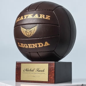 Skrzana pika SPORTOWIEC personalizowany prezent dla siatkarza