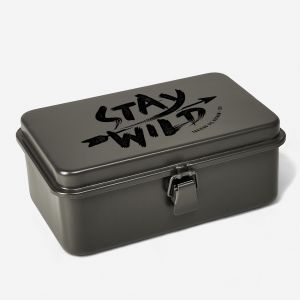 Skrzyneczka metalowa STAY WILD praktyczny prezent dla ma