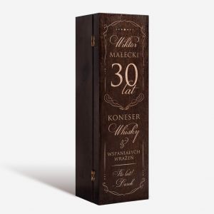 Skrzynka do whisky PREZENT NA 30 URODZINY dla ma prezent na 30 urodziny dla mczyzny