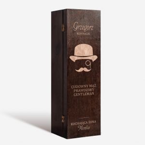 Skrzynka na whisky grawerowana M prezent dla ma