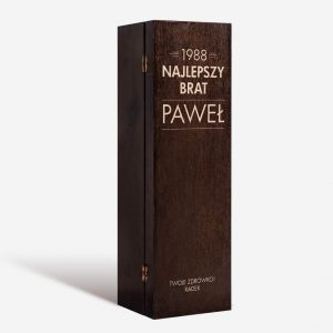 Skrzynka na whisky z grawerem NAJLEPSZY prezent dla brata