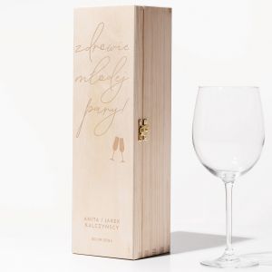 Personalizowana skrzynka na wino dla PARY MODEJ