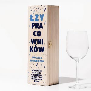 Skrzynka na wdk ZY PRACOWNIKW mieszny prezent dla szefa 